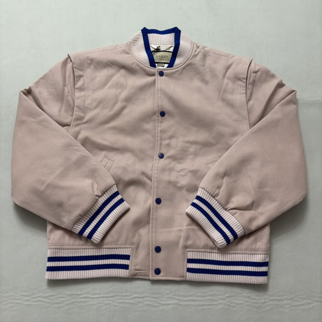 P860
Gucci暗扣棒球服外套（手臂可拆卸）
尺码：46 48 50 52-高仿包包