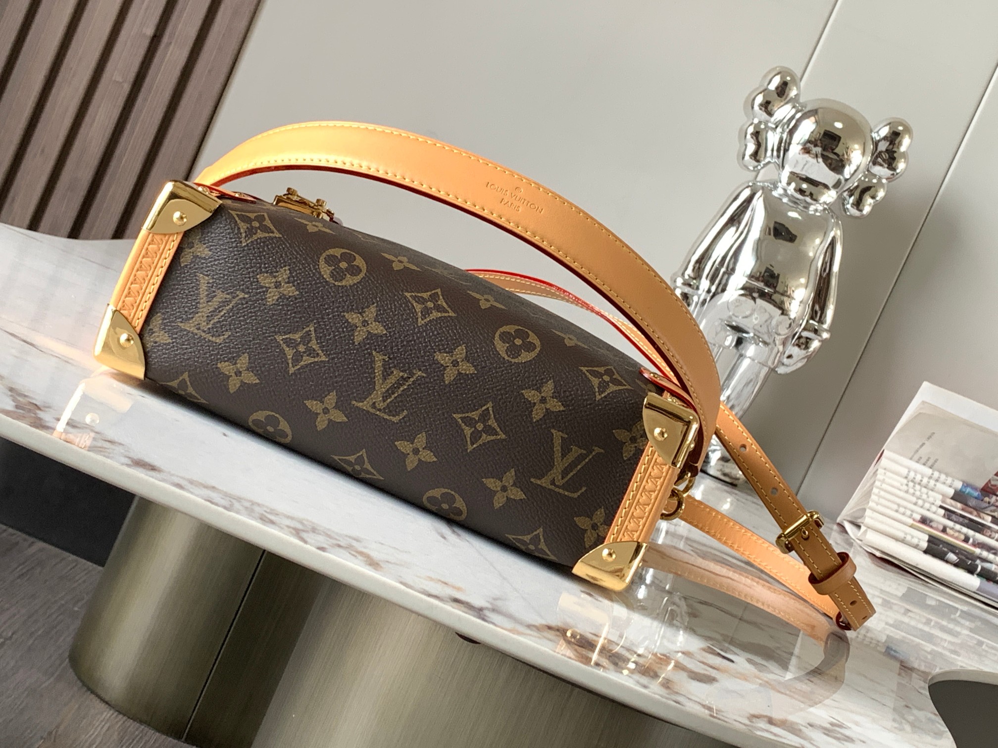 Picture [4]-P1860Petite Malle handbags Model: M46358Materials: A-grade all-steel hardware imported original fabricsPackaging: a full set of original duty-free M Bobberly packageSize: 21x14x6cm-high-fashion bags