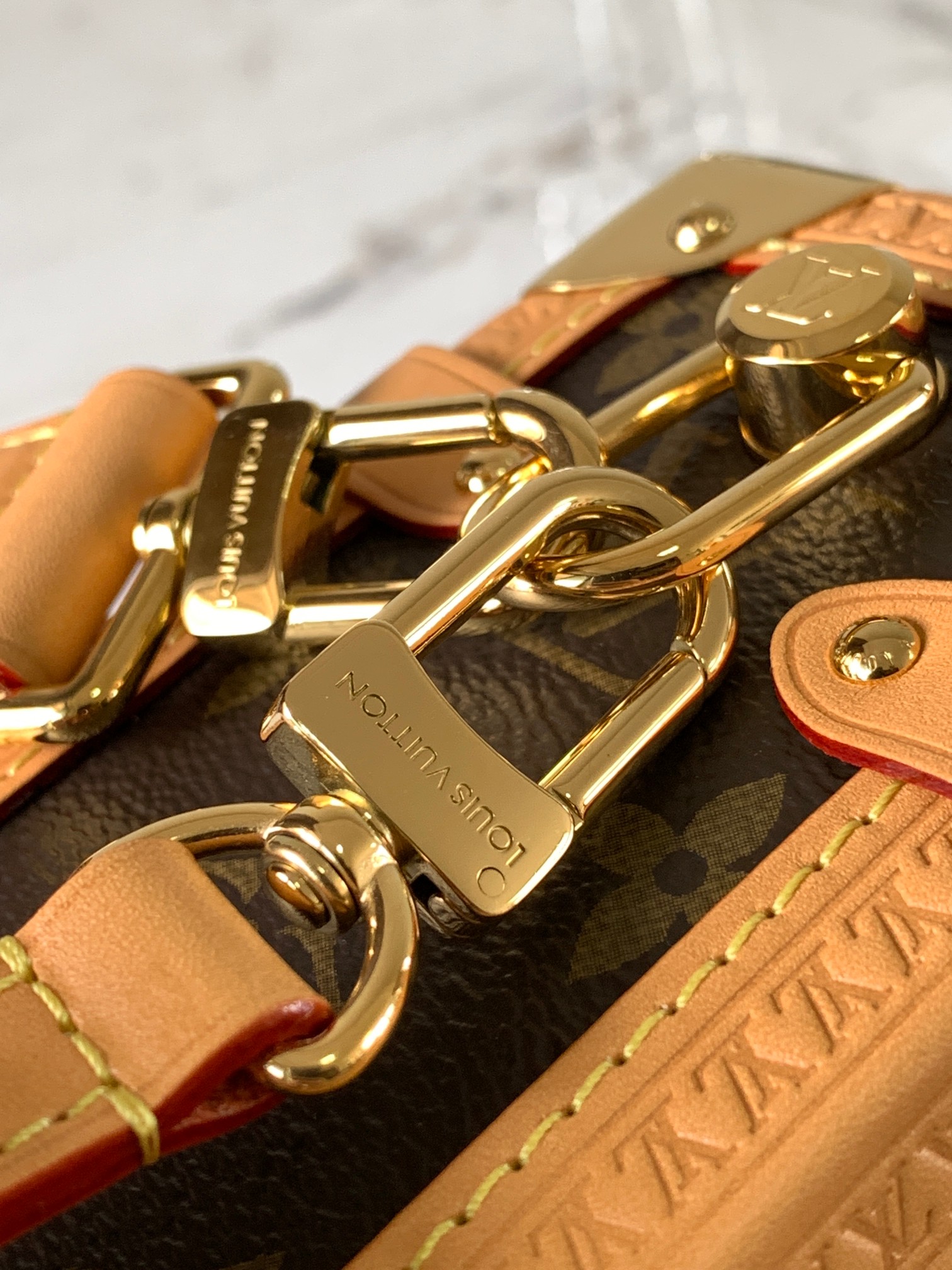 Picture [6]-P1860Petite Malle handbags Model: M46358Materials: A-grade all-steel hardware imported original fabricsPackaging: a full set of original duty-free M Bobberly packageSize: 21x14x6cm-high-fashion bags