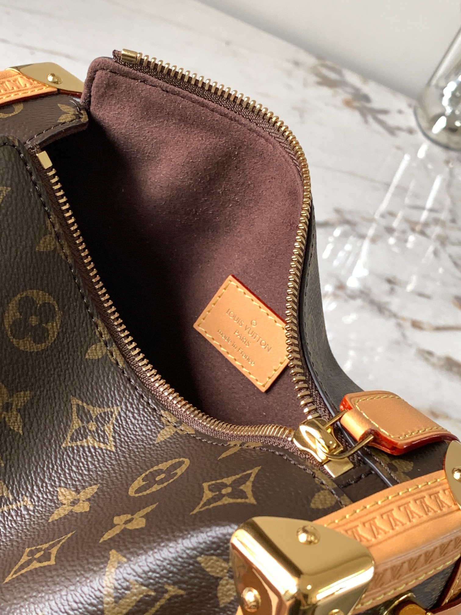 Picture [8]-P1860Petite Malle handbags Model: M46358Materials: A-grade all-steel hardware imported original fabricsPackaging: a full set of original duty-free M Bobberly packageSize: 21x14x6cm-high-fashion bags