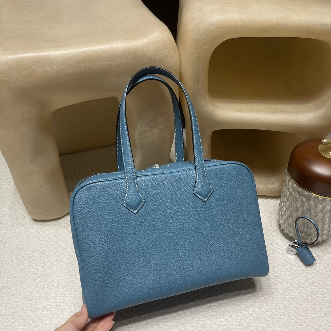Picture [9]-35 Victoria Victoria the most commuting bag low-profile minimalist to the extreme malleable both boys and girls into the hand will not have a sense of inconsistency 75 denim blue silver buckle-high replica handbags