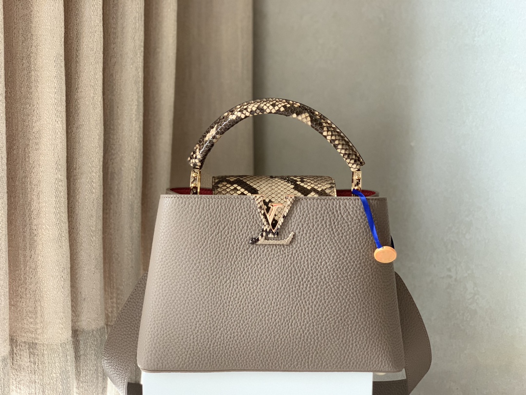 Picture [9]-P2500 Extra Original Exclusive Generation M82068 Gray Violet Detailed Features 27 x 18 x 9 cm-High Fake Bags