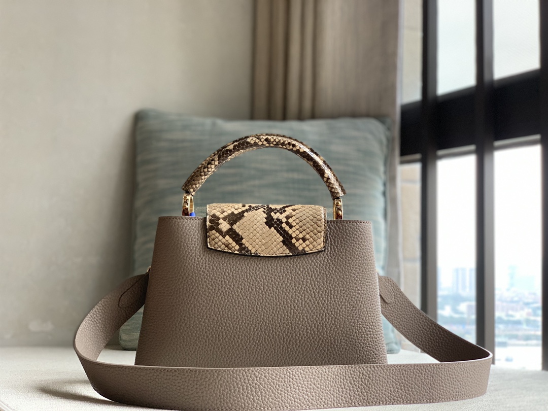 Picture [3]-P2500 Extra Original Exclusive Generation M82068 Gray Violet Detailed Features 27 x 18 x 9 cm-High Fake Bags