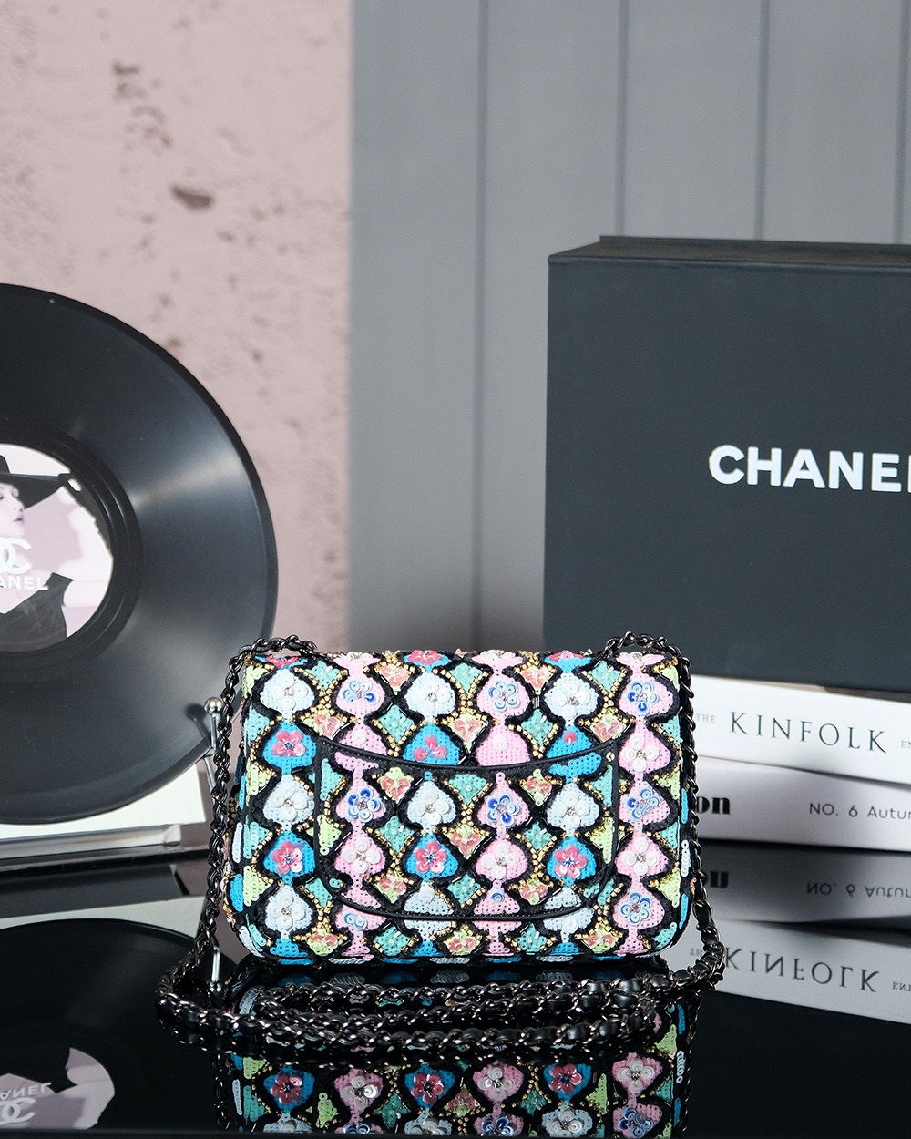 Picture [3]-CHANEL 𝟮𝟰𝗔 Haute Couture Heavy duty sequin bag cf (with back slit pocket) Coming Soon-High-imitation Bags