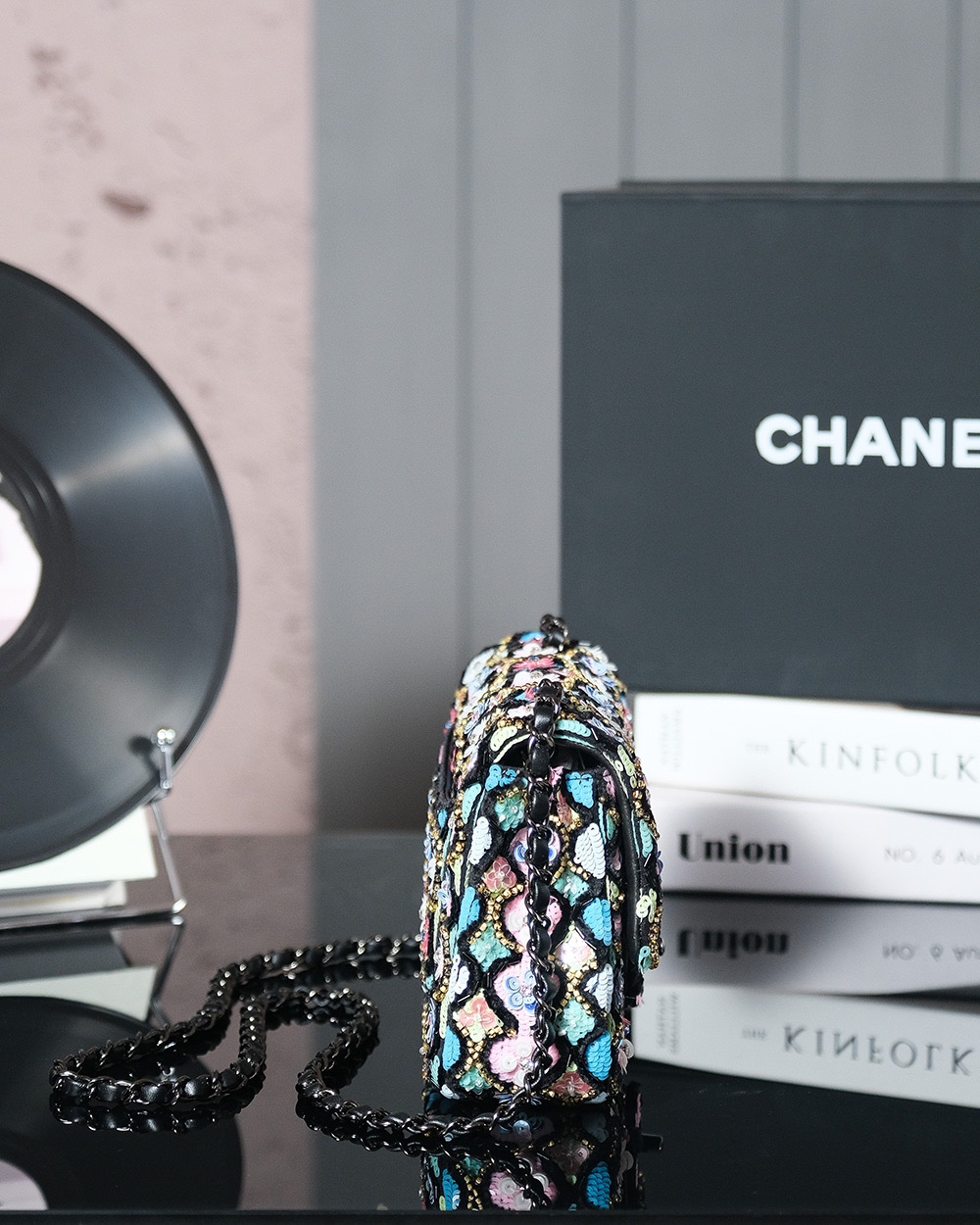 Picture [4]-CHANEL 𝟮𝟰𝗔 Haute Couture Heavy duty sequin bag cf (with back slit pocket) Coming Soon-High-imitation Bags
