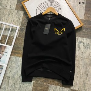 P480 FENDI芬迪  最大6XL穿240斤  2024秋冬GW同步卫衣T恤！秋冬单穿打底都非常出色！延续经典！全品相订单款！胸前重 工艺logo设计高端订制空气层长绒棉面料从版型到设计都很有时代的新潮感不管版型还是设计足够有细节！领口微微贴合颈部 好版型好面料！高密度精棉材质 上身舒适亲肤保暖有型！码数:M-6XL（178 140斤L 最大240斤）-高仿包包