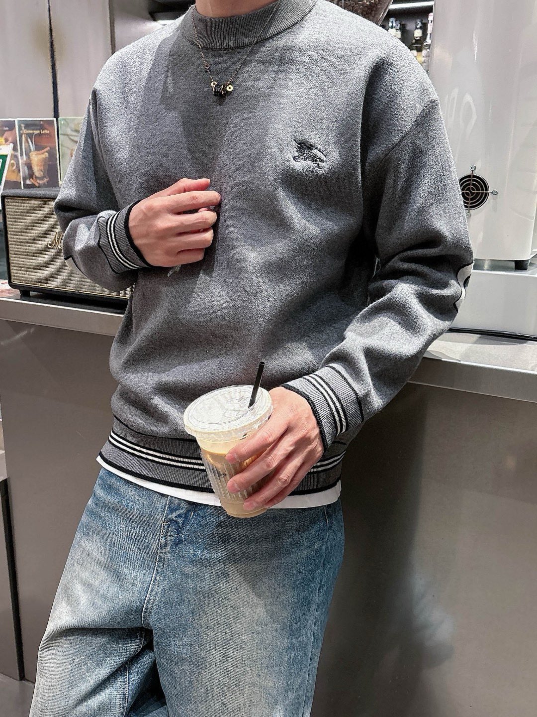 Picture [7]-P600 Burberry 2024 fall and winter newest collection wool sweater sweater Counter 1:1 top reproduction full quality! Thickened paragraph hipster must-have single product! Know the goods of the old iron hurry to start fabric: cashmere 10% wool 60% spandex 30% size M ~ 3XL 178 145 pounds to wear L maximum wear 210 pounds-high-fashion bags!