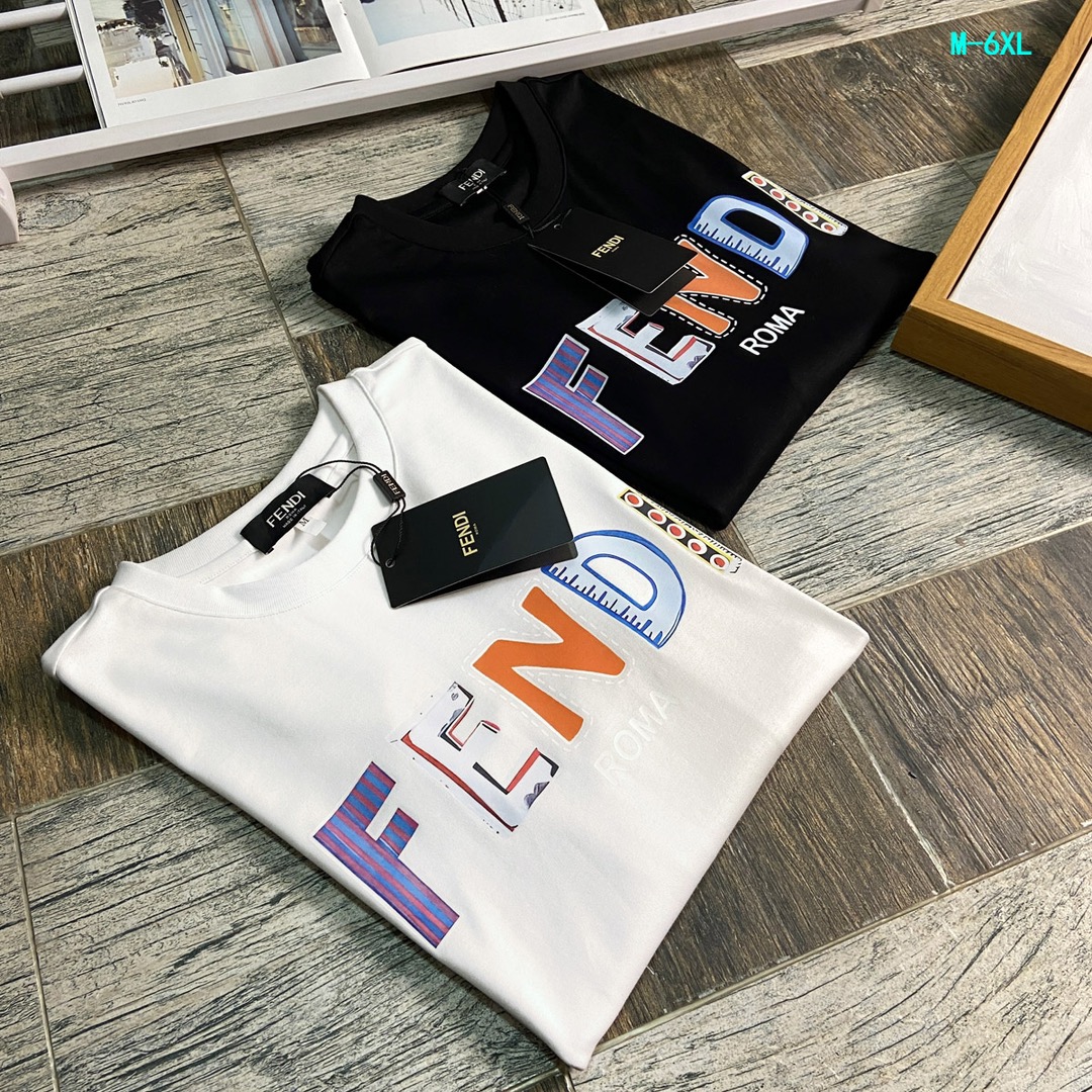 P440 FENDI Fendi maximum wear 240 pounds Heavyweight recommended! 2024 fall and winter models of the latest counter long-sleeved round neck T-shirt high end custom fall and winter single wear bottoming are very good design forward! Classic brand logo embellishment heavy design High-end customized Tencel cotton fabric. Soft to the touch. Comfortable to wear. Counter level exquisite stitching. Fine workmanship. The effect on the body is unrivaled handsome! Men's essential single product! Yardage: M-6XL (178 140 pounds wear L maximum wear 240 pounds)