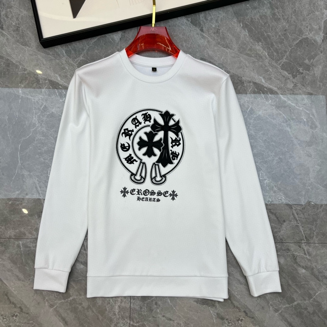 图片[5]-P420 Chrome Hearts克罗心 2024早秋GW同步卫衣T恤！延续经典！全品相订单款！胸前重工艺logo设计高端订制精棉面料从版型到设计都很有时代的新潮感不管版型还是设计足够有细节！微阔版型领口微微贴合颈部好版型好面料！高密度精棉材质 上身舒适亲肤保暖有型！码数M-4XL（178 140斤L 最大200斤）-高仿包包