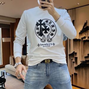 P420 Chrome Hearts克罗心 2024早秋GW同步卫衣T恤！延续经典！全品相订单款！胸前重工艺logo设计高端订制精棉面料从版型到设计都很有时代的新潮感不管版型还是设计足够有细节！微阔版型领口微微贴合颈部好版型好面料！高密度精棉材质 上身舒适亲肤保暖有型！码数M-4XL（178 140斤L 最大200斤）-高仿包包