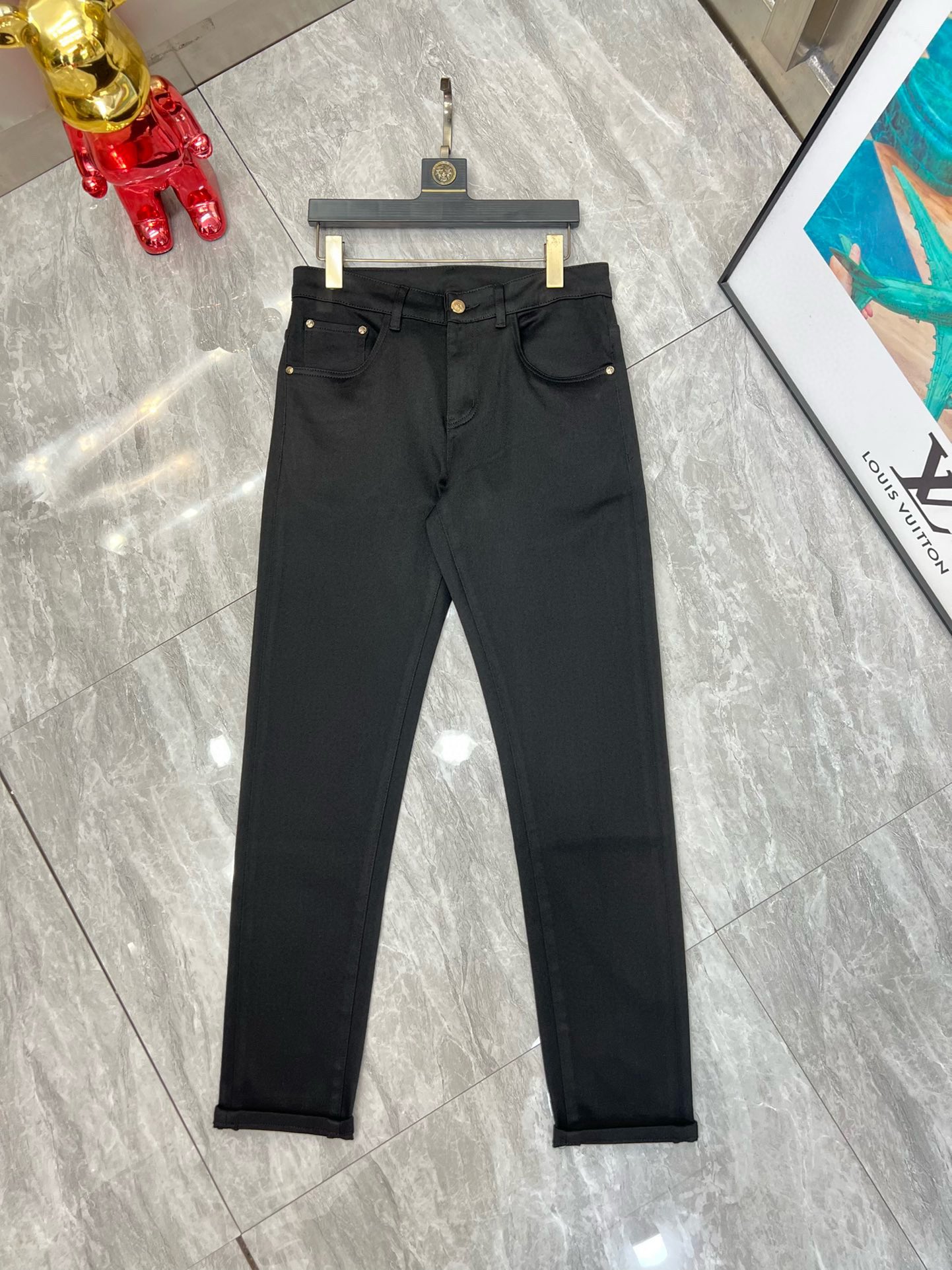 Picture [2]-P560 Burberry Burberry 2024 fall and winter new three complete jeans Good goods without much introduction Look at the details Counter size: 29-36-High-fashion bags