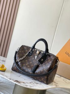 p2200 Speedy Soft 30 Dark handbags with attention to style to achieve the journey companion Model: M11945 old flowers Material: A grade steel hardware imported original fabrics Packaging: a full set of the original duty-free M Berberi suit Size: 30 * 21 * 17CM - high imitation factory