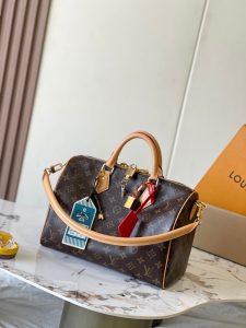 p2200 Speedy Soft 30 Dark handbags with attention to style to achieve the journey companion Model: M11945 old flowers Material: A grade steel hardware imported original fabrics Packaging: a full set of the original duty-free M Berberi suit Size: 30 * 21 * 17CM - high imitation factory