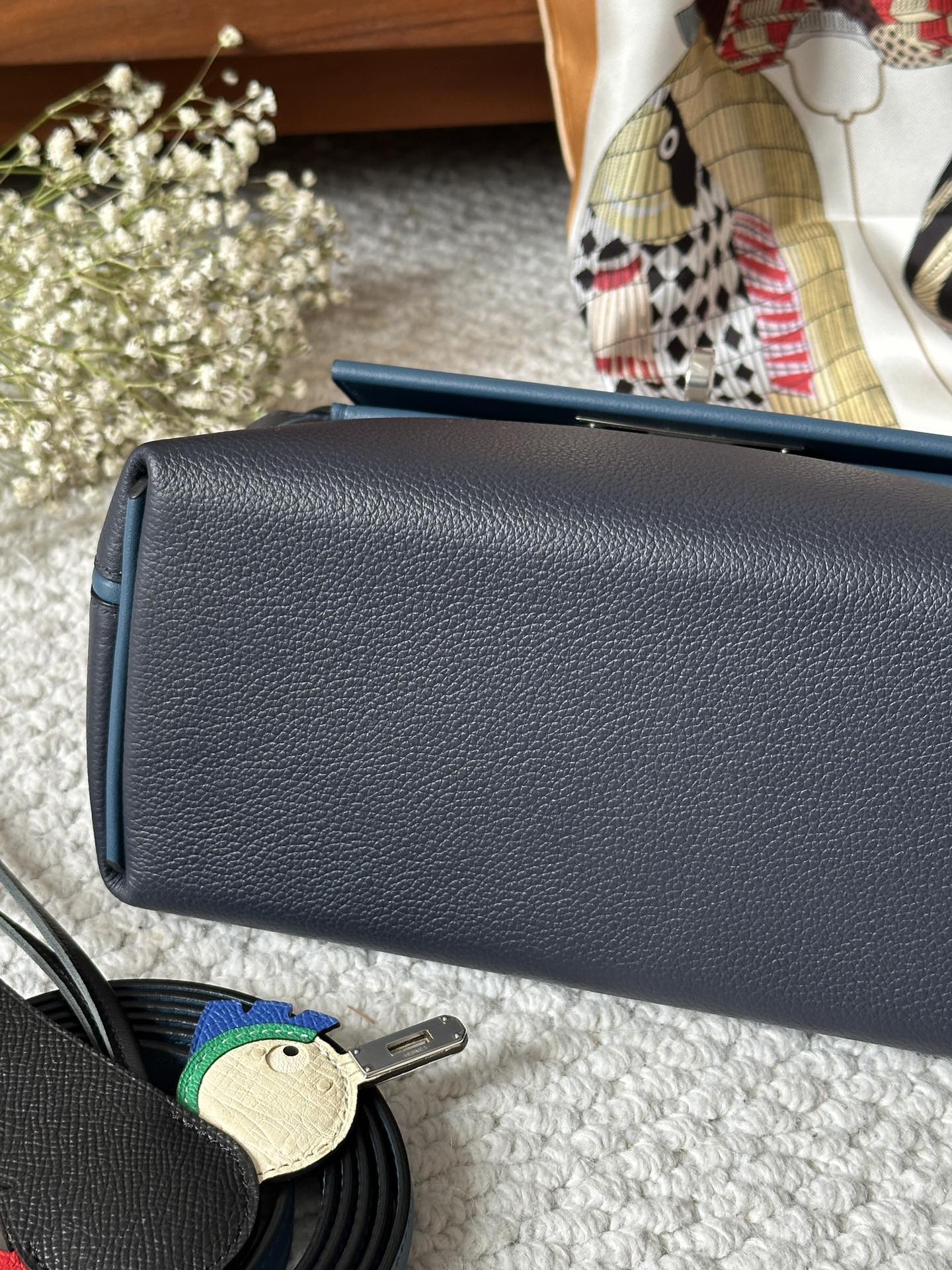 Picture [6]-Spot ✔️Mini2424 midnight blue/navy eve/sw silver buckle-High-fashion bags