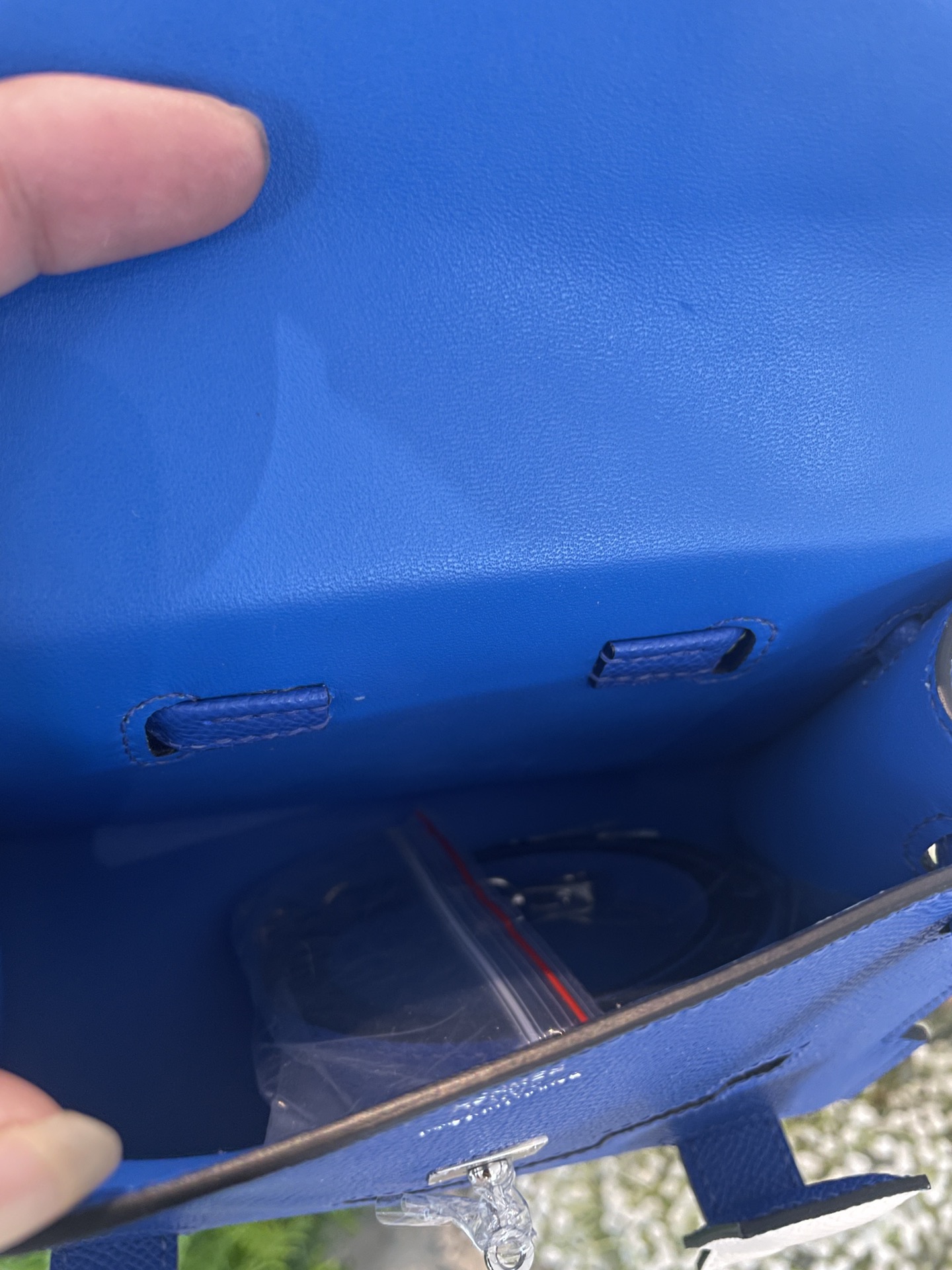 Picture [8]-Hermes mosaic doll bag spot electric blue-high imitation bags