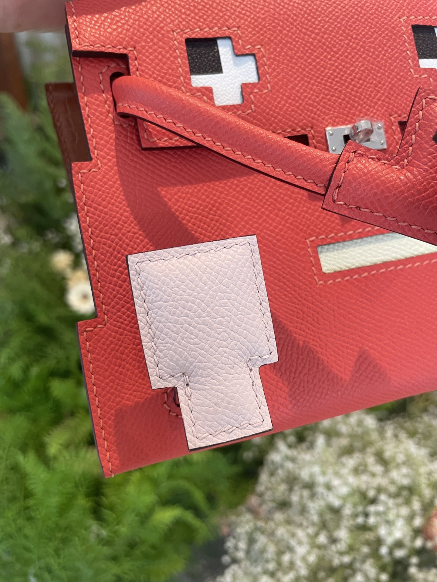 Picture [3]-Hermes mosaic doll bag spot watermelon red-high imitation bags