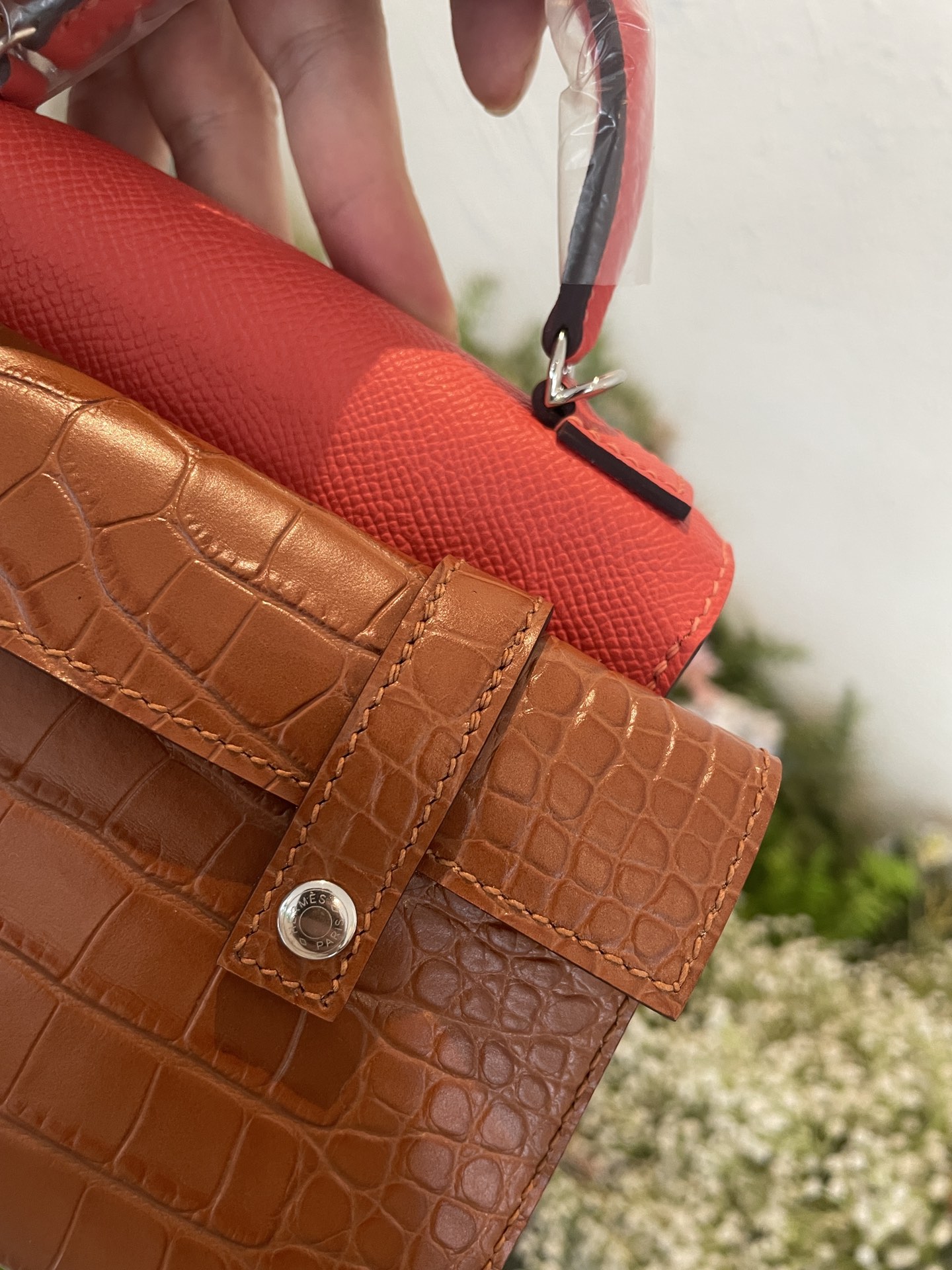 Picture [6]-Hermes mosaic doll bag spot watermelon red-high imitation bags