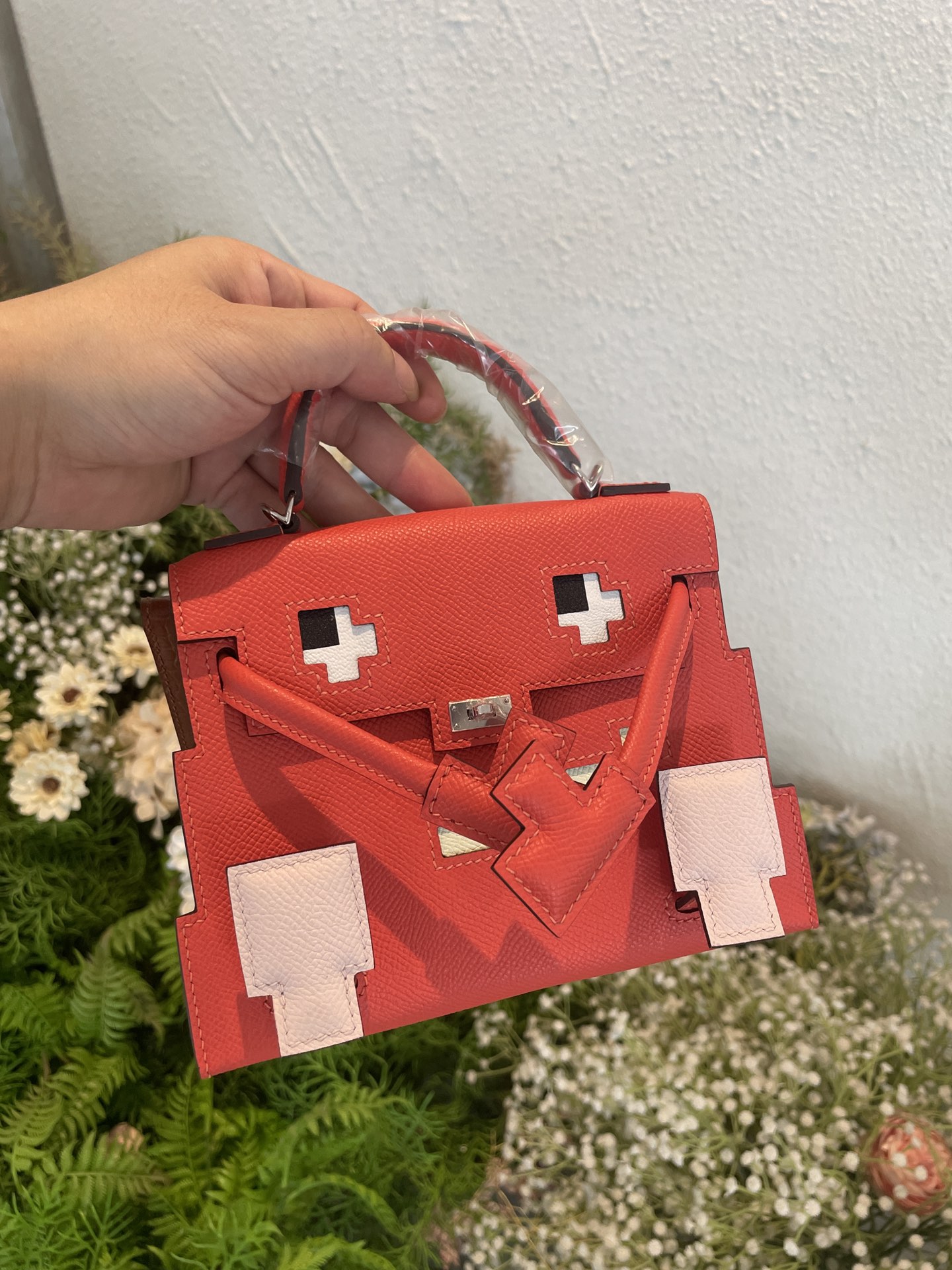 Hermes Mosaic doll bag spot watermelon red-high replica bags