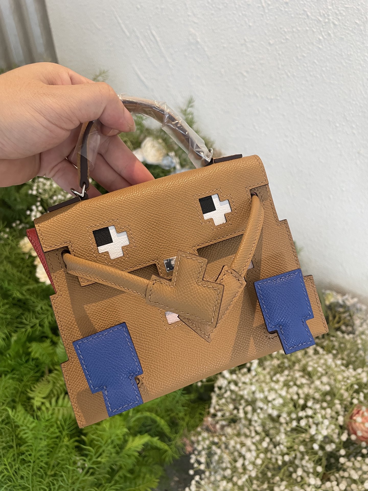 Hermes Mosaic doll bag spot cookie color-high replica bags