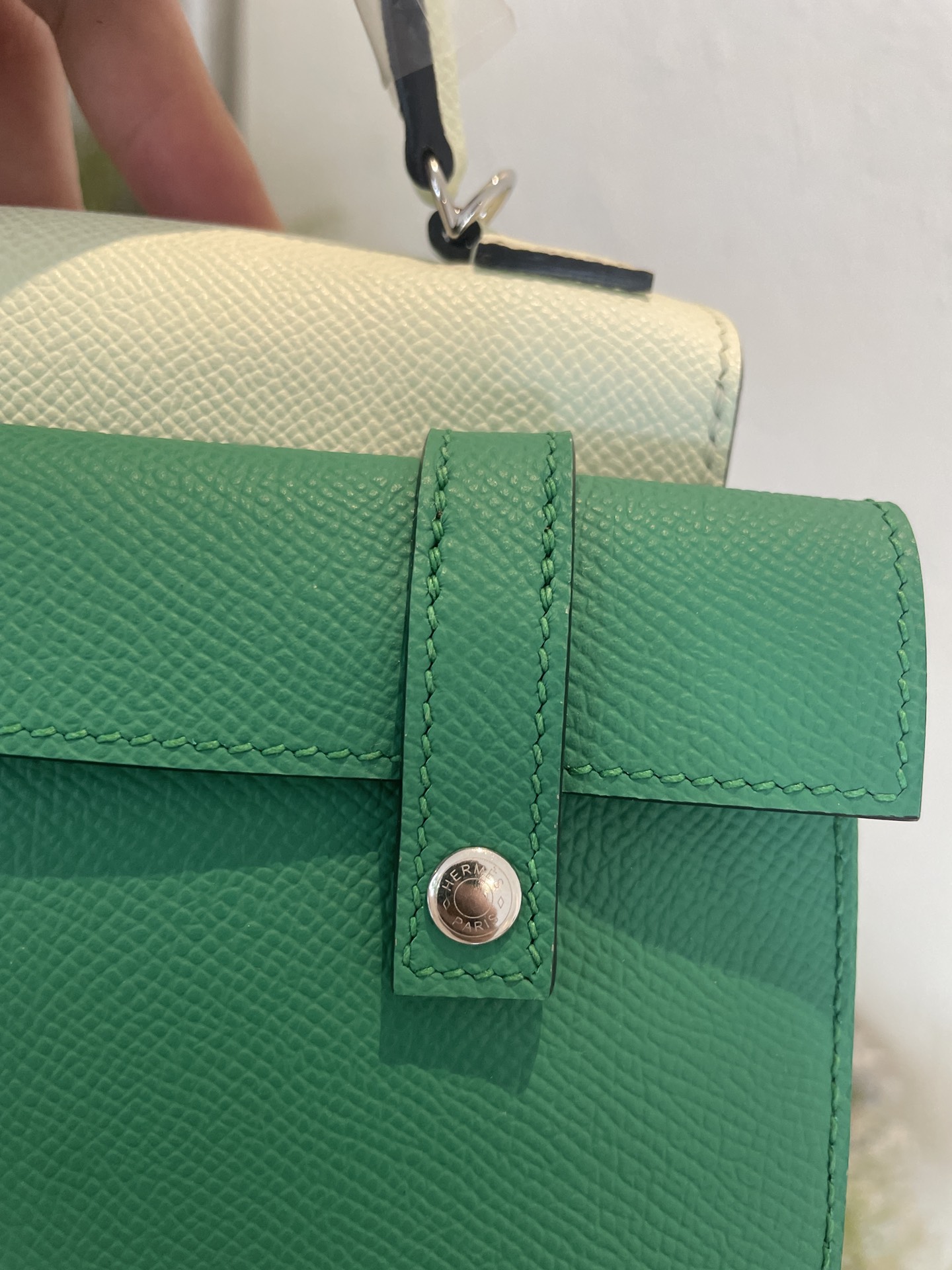Picture [5]-Hermes mosaic doll bag spot bubble green-high imitation bags