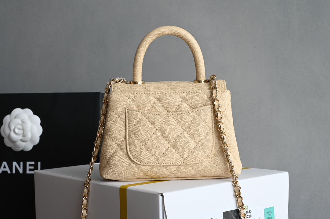 Pictures[1]-CHANEL New 𝟐𝟒𝐊 𝗖𝗼𝗰𝗼𝗛 𝗮𝗻𝗱𝗹𝗲 Ultra 𝐦𝐢𝐧𝐢 Portable  𝗋𝗆𝖻 Purchase ~ always considered the best value for money model multiple compartments pockets design is very user-friendly 〰️ milky teal metaphor for the most classic 𝖼𝗈𝖼 𝗈𝗁𝗁𝖺𝗇𝖽𝗅𝖾 ♥ handle design light gold hardware value sense of bursting ah ❕ leather. "three sheep" small ball cowhide hardware: thick plated 𝟣𝟦𝖪 light gold buckle size: 11.5*14.5*5.5 𝖼𝗆-high imitation factory