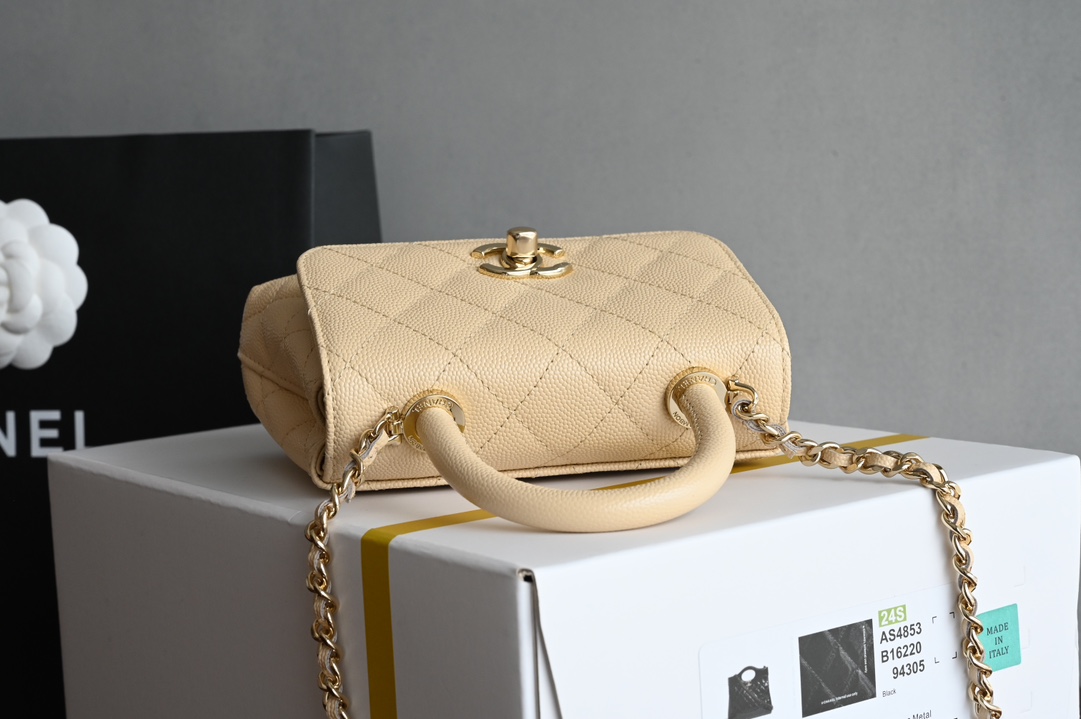 Pictures[1]-CHANEL New 𝟐𝟒𝐊 𝗖𝗼𝗰𝗼𝗛 𝗮𝗻𝗱𝗹𝗲 Ultra 𝐦𝐢𝐧𝐢 Portable  𝗋𝗆𝖻 Purchase ~ always considered the best value for money model multiple compartments pockets design is very user-friendly 〰️ milky teal metaphor for the most classic 𝖼𝗈𝖼 𝗈𝗁𝗁𝖺𝗇𝖽𝗅𝖾 ♥ handle design light gold hardware value sense of bursting ah ❕ leather. "three sheep" small ball cowhide hardware: thick plated 𝟣𝟦𝖪 light gold buckle size: 11.5*14.5*5.5 𝖼𝗆-high imitation factory
