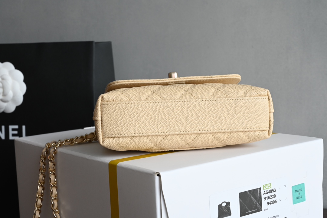 Pictures[1]-CHANEL New 𝟐𝟒𝐊 𝗖𝗼𝗰𝗼𝗛 𝗮𝗻𝗱𝗹𝗲 Ultra 𝐦𝐢𝐧𝐢 Portable  𝗋𝗆𝖻 Purchase ~ always considered the best value for money model multiple compartments pockets design is very user-friendly 〰️ milky teal metaphor for the most classic 𝖼𝗈𝖼 𝗈𝗁𝗁𝖺𝗇𝖽𝗅𝖾 ♥ handle design light gold hardware value sense of bursting ah ❕ leather. "three sheep" small ball cowhide hardware: thick plated 𝟣𝟦𝖪 light gold buckle size: 11.5*14.5*5.5 𝖼𝗆-high imitation factory