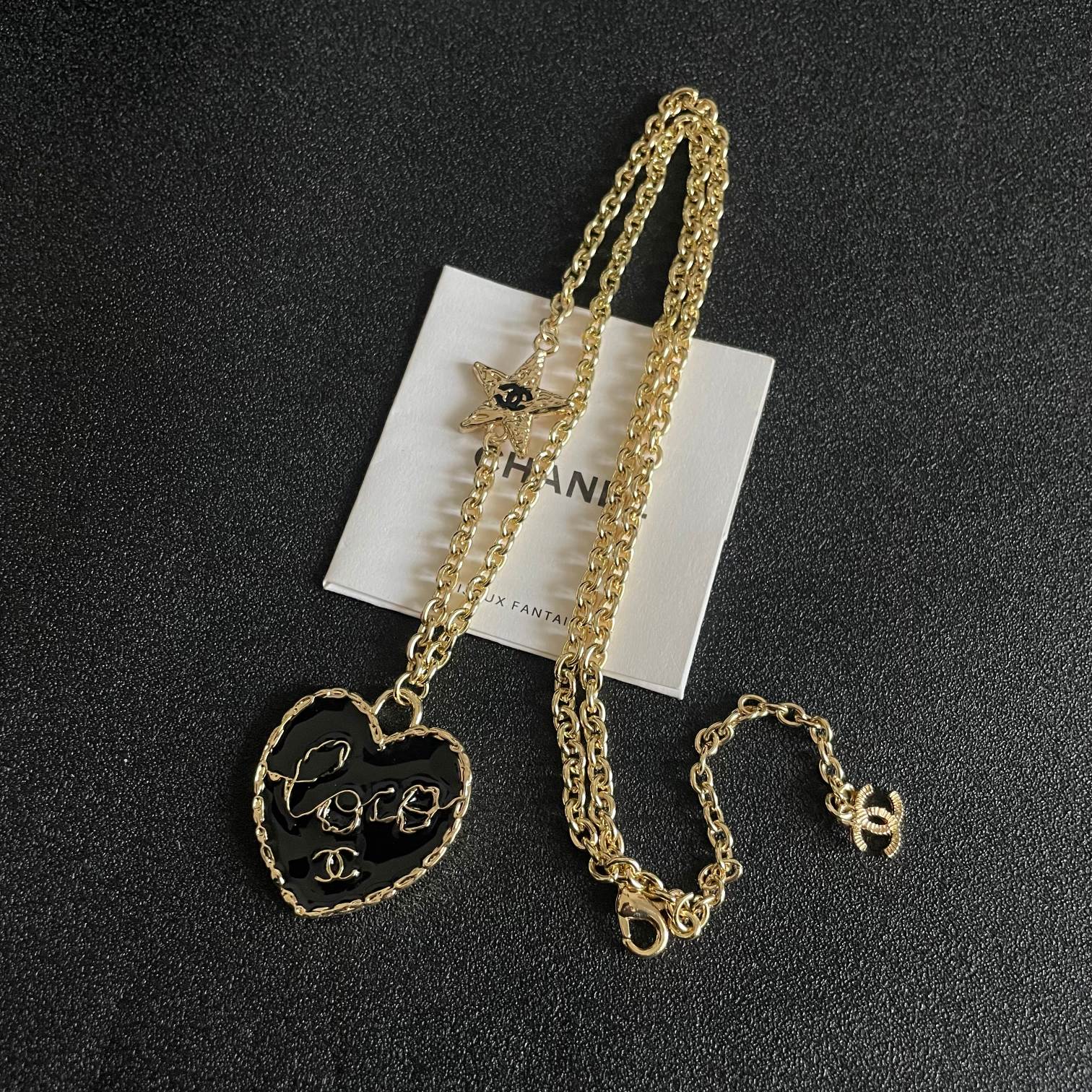 Picture [9]-P110 Chanel Chanel Medieval Necklace 👀 Chanel home styles truly no need to introduce more 😘🎶 each section is super good-looking delicate and generous very much temperament-High Faux Bags