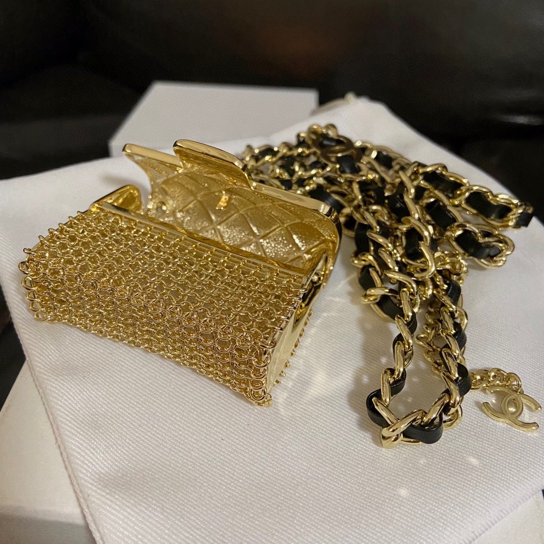 Picture [7]-P410 waist chain arrival bag waist chain purchased genuine version of the material plating and genuine the same-high imitation bags