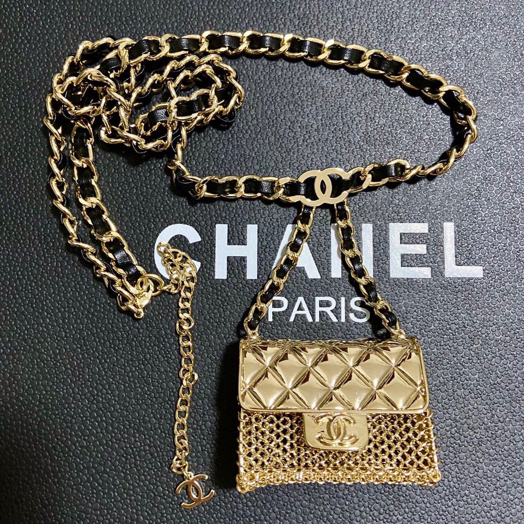 Picture [8]-P410 waist chain arrival bag waist chain purchased genuine version of the material plating and genuine the same-high imitation bags