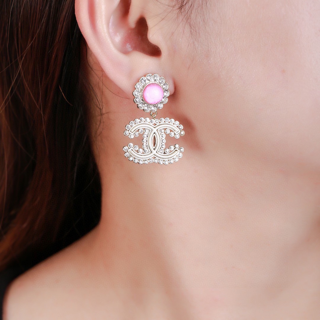 Picture [8]-P100 Chanel Chanel Earrings ✨ Every detail of the workmanship is very fine This design is very beautiful This section is really super beautiful super fairy Exquisite Miss must-have-high imitation bags
