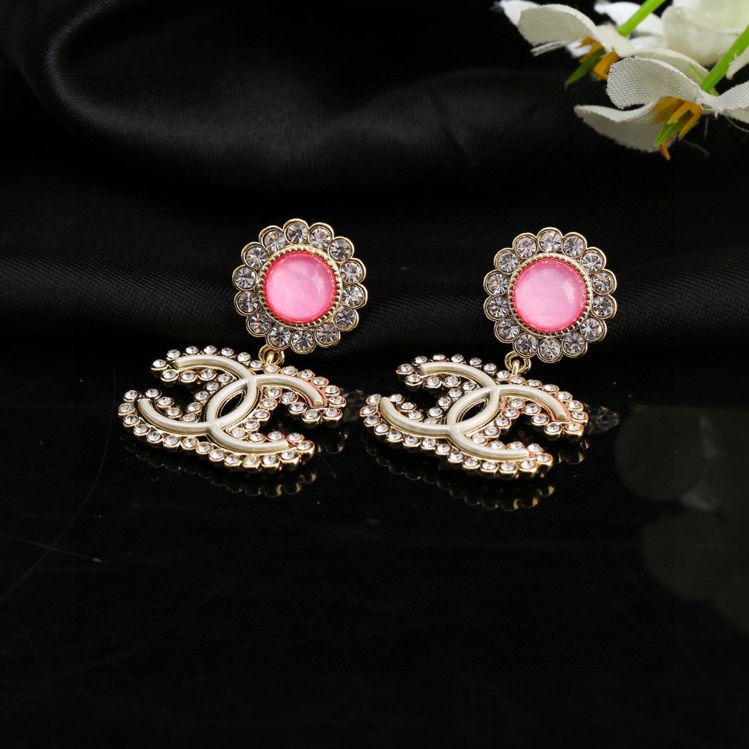 Picture [6]-P100 Chanel Chanel Earrings ✨ Every detail of the workmanship is very fine This design is very beautiful This section is really super beautiful super fairy Exquisite Miss must-have-high imitation bags