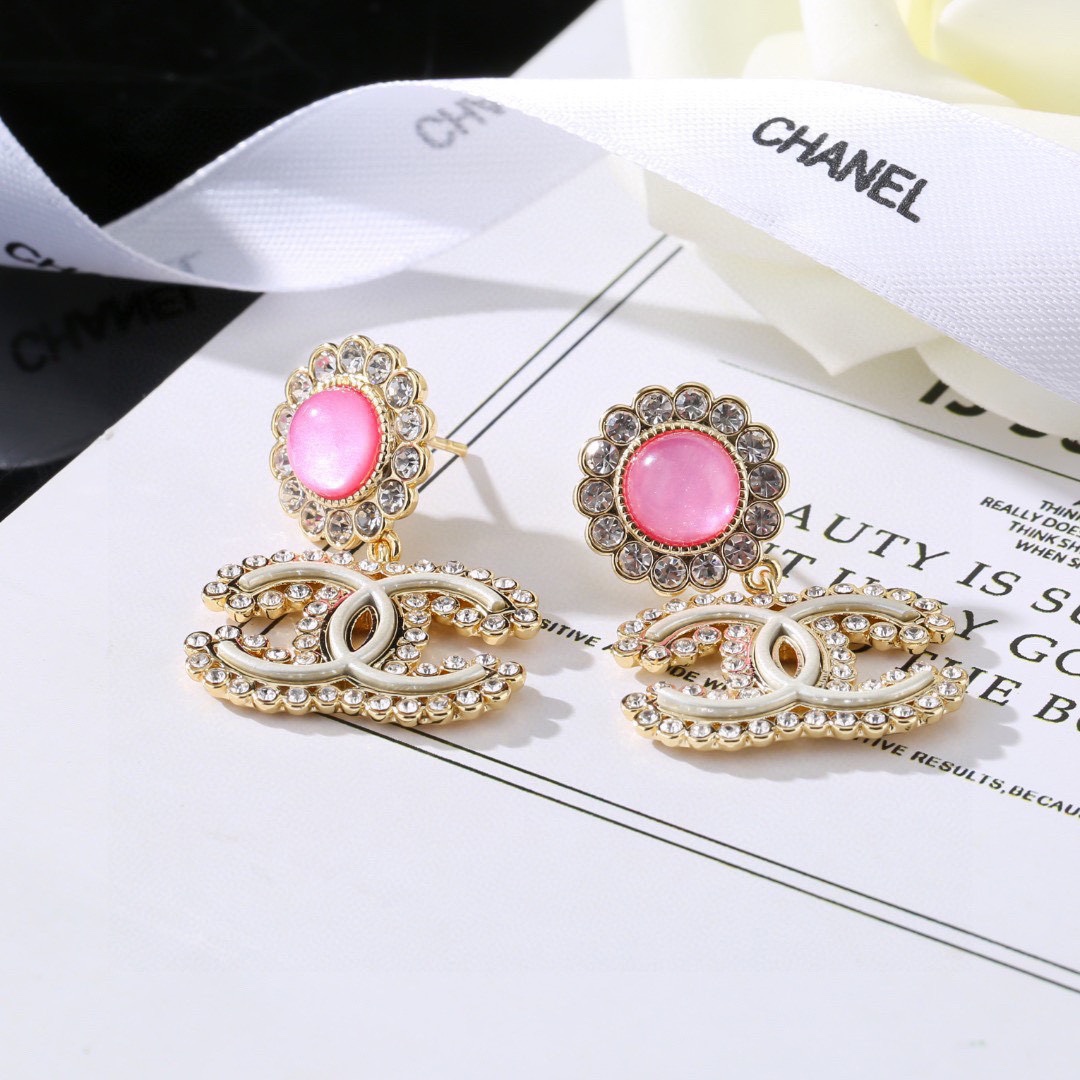 Picture [2]-P100 Chanel Chanel Earrings ✨ Every detail of the workmanship is very fine This design is very beautiful This section is really super beautiful super fairy Exquisite Miss must-have-high imitation bags