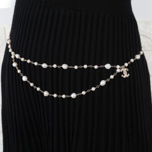 P180 Chanel waist chain hot models synchronized counter high-end quality classic color super lining skin color white-high imitation bags