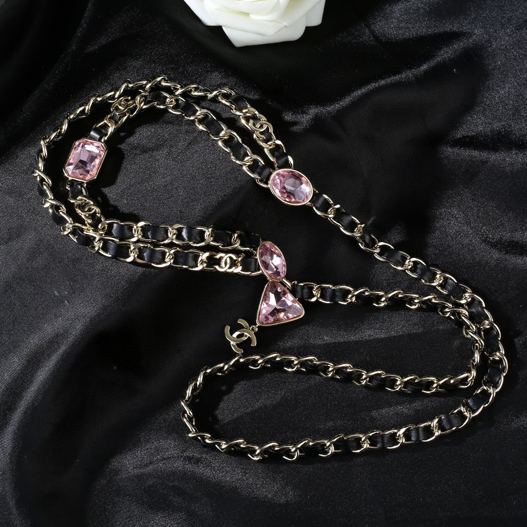 P230 chanel chanel new letters waist chain one to one quality chanel goose collection square classic cc logo style high versatile high class feeling burst
