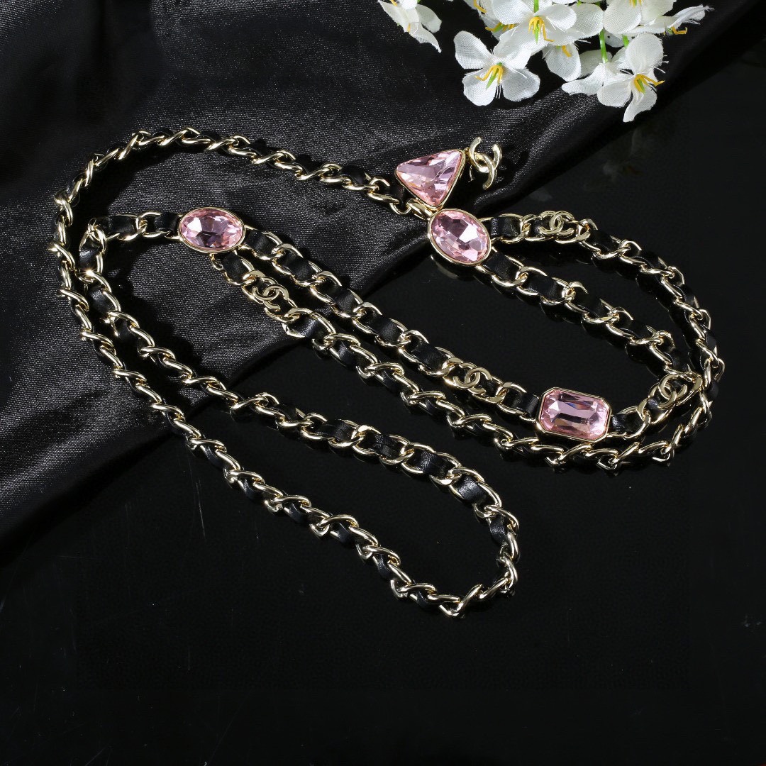 P230 chanel chanel new letters waist chain one to one quality chanel goose collection square classic cc logo style high versatile high class feeling burst