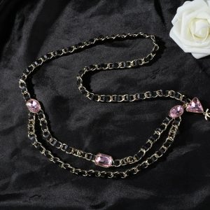 P230 chanel chanel new letters waist chain one to one quality chanel goose collection square classic cc logo style high versatile high class feeling burst