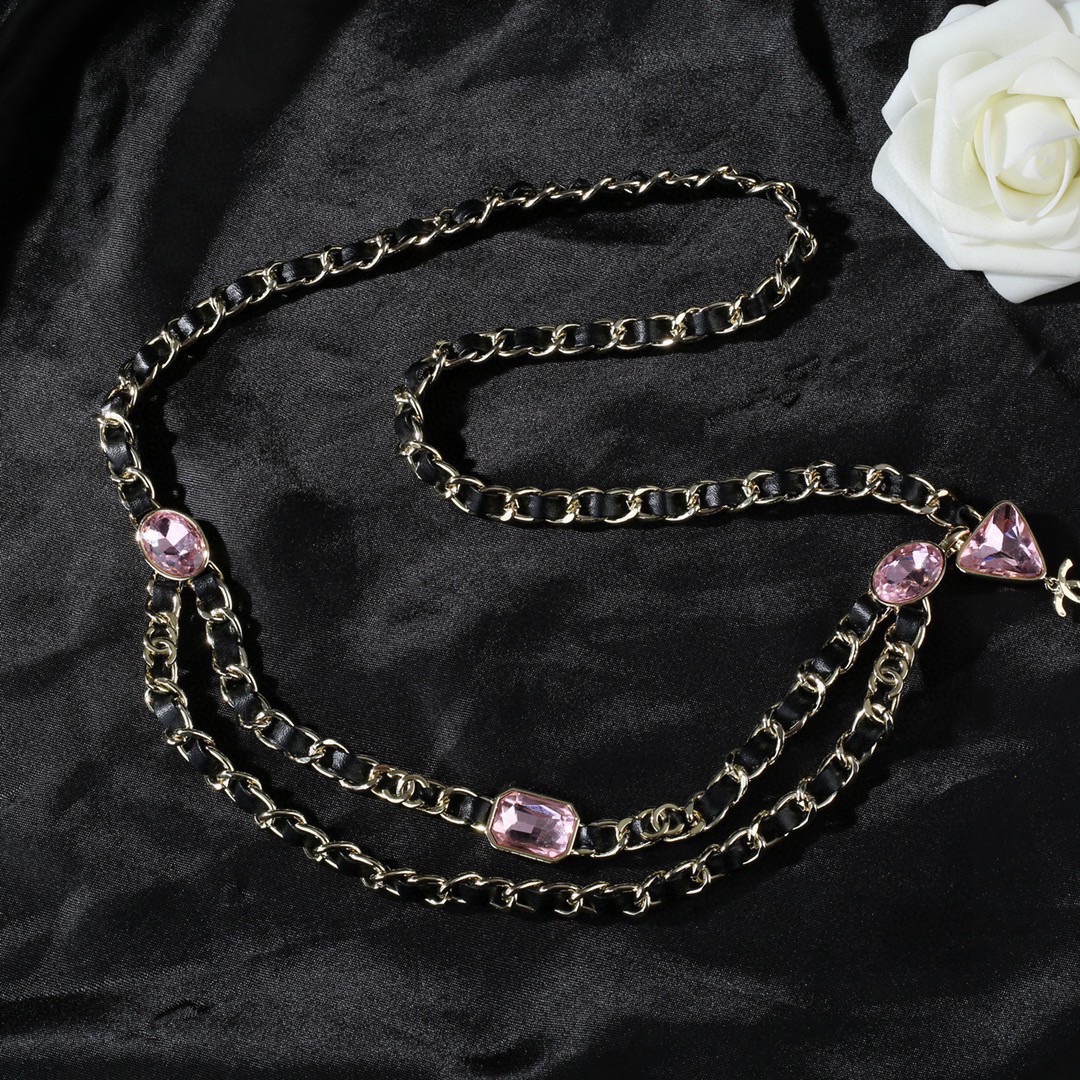 P230 chanel chanel new letters waist chain one to one quality chanel goose collection square classic cc logo style high versatile high class feeling burst
