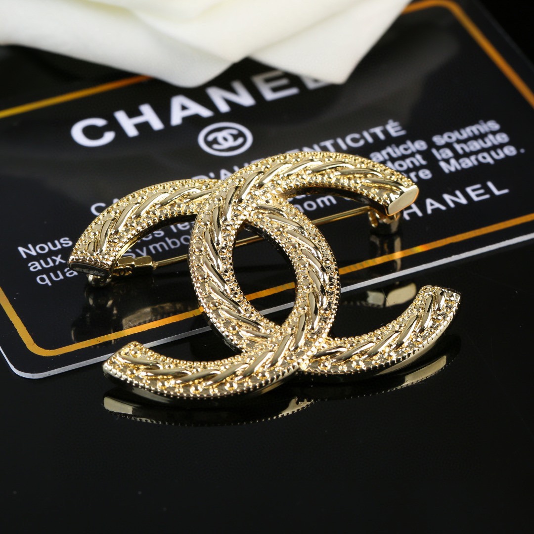 Picture [3]-P80 Chanel Chanel fall and winter collection double C brooch Don't have the heart of the design of a super perfect fashionable elements to add-High Faux Bags