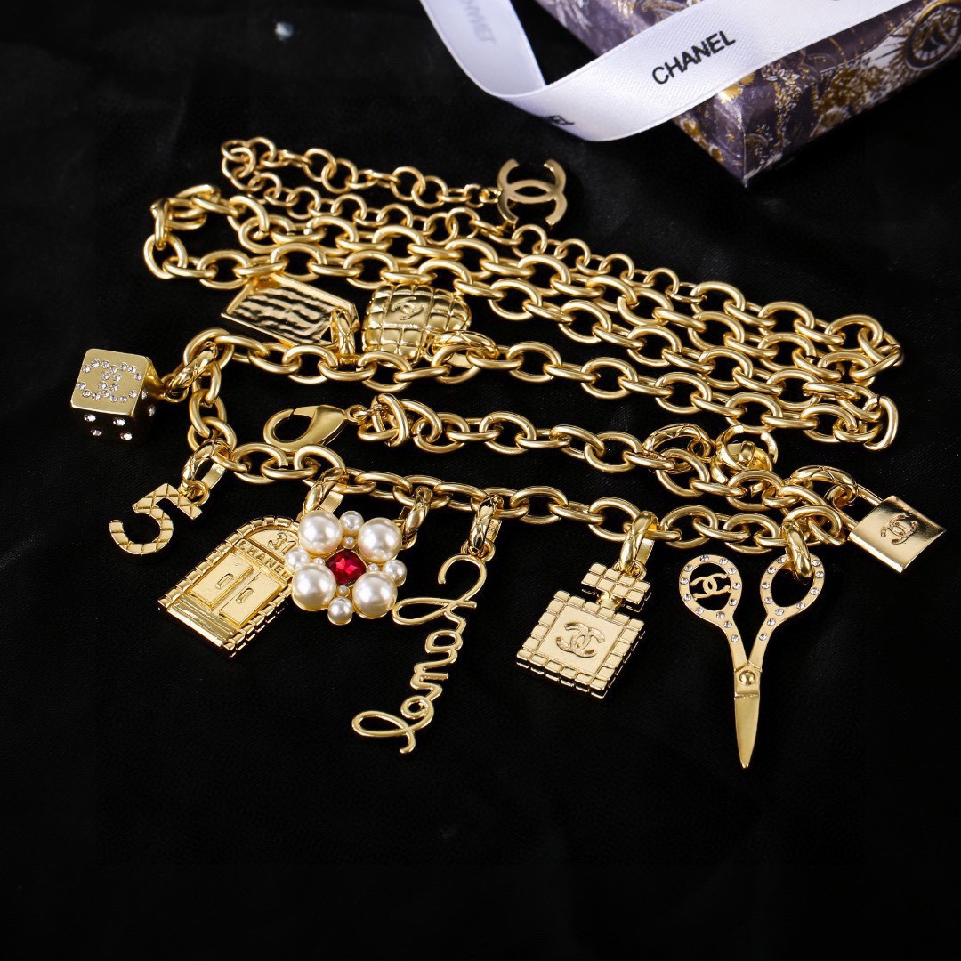 Picture [3]-P310 Chanel Chanel waist chain hot models synchronized counter high-end quality classic color super lining skin color white-high imitation bags