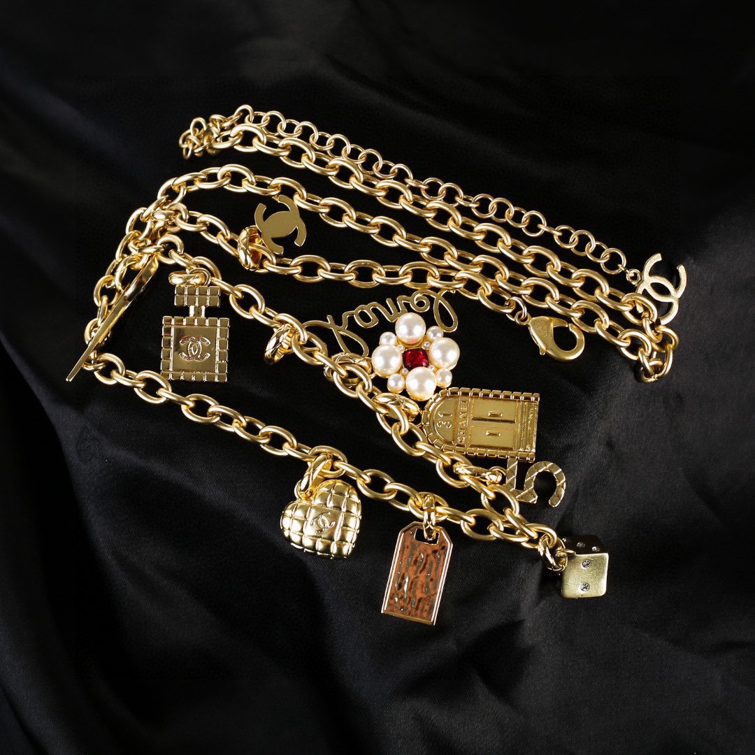 Picture [4]-P310 Chanel Chanel waist chain hot models synchronized counter high-end quality classic color super lining skin color white-high imitation bags