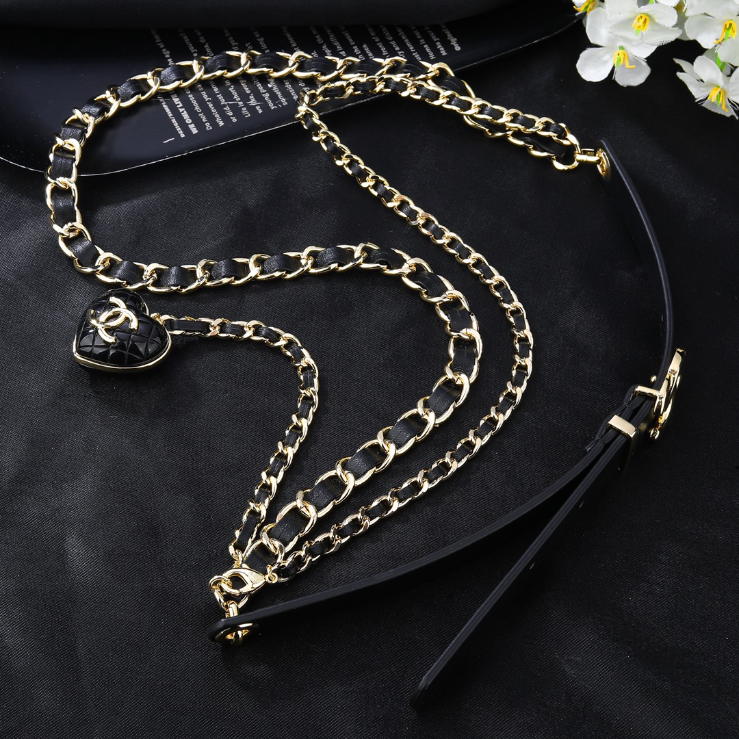 Picture [3]-P210 Chanel Chanel new love 💗 waist chain one to one quality Chanel Goose Series Classic cc logo style high-level versatile high-level sense of explosion-High-fashion bags