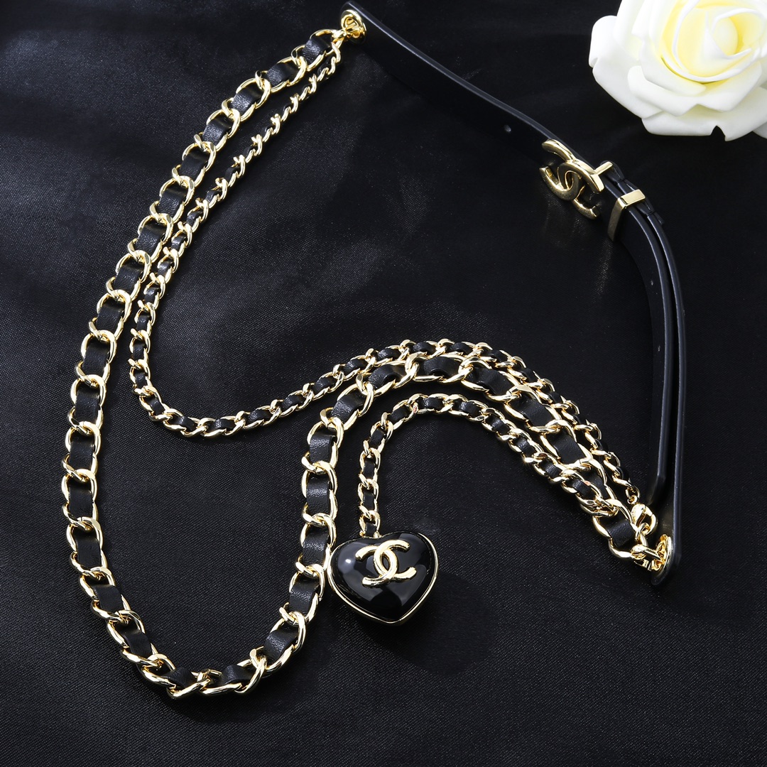 Picture [2]-P210 Chanel Chanel new love 💗 waist chain one to one quality Chanel Goose Series Classic cc logo style high-level versatile senior sense of bursting-High-fashion bags