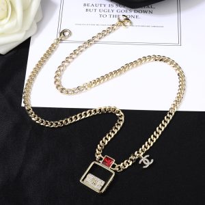 P100 Chanel New Necklace So nice! Earrings must decorate the beauty of ladies temperament, elegant accessories, the original consistent brass material-High Faux Bags