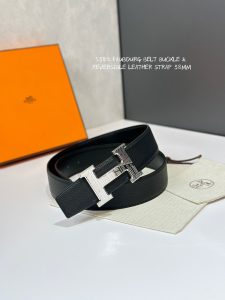 5382 FAUBOURG BELT BUCKLE & REVERSIBLE LEATHER STRAP 38MM-High Faux Bags