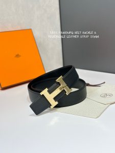 5382 FAUBOURG BELT BUCKLE & REVERSIBLE LEATHER STRAP 38MM-High Faux Bags