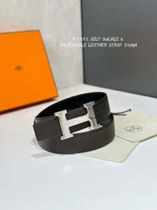 5382 FAUBOURG BELT BUCKLE & REVERSIBLE LEATHER STRAP 38MM-High Faux Bags