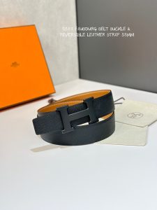 H 5382 BELT BUCKLE & REVERSIBLE LEATHER STRAP 38MM-高仿包包