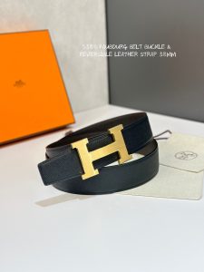 H 5382 BELT BUCKLE & REVERSIBLE LEATHER STRAP 38MM-High-fashion bags