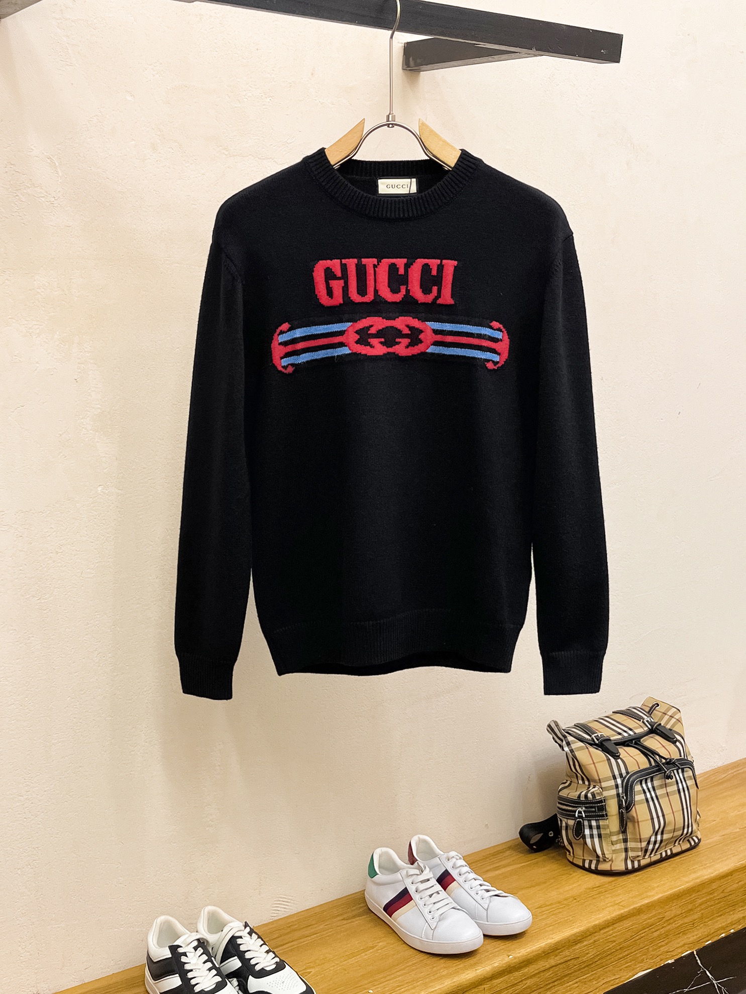 P560 💰 Jeni family 24ss fall and winter new chest ZEGNA letters logo pattern logo sweater special for cruel goods imported original technology wool worsted! Fine knitting one color mixing knitting pure handmade technology to present The class is very high to highlight the taste and luxury of clothing exquisite craftsmanship! Customized original craft thread on the body handsome to burst Size: S-XL